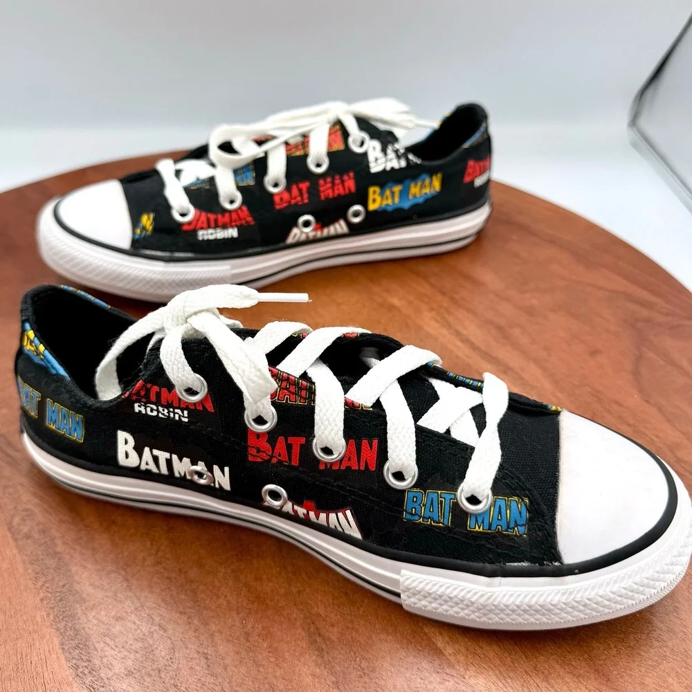 Converse Chuck Taylor All Star Batman 80‎ Years Sneakers Black 367321F Kids 1.5Y